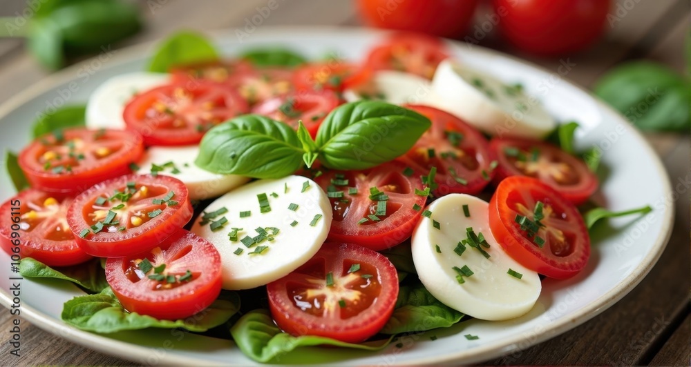 Fresh tomato and mozzarella salad Fresh tomato and mozzarella salad