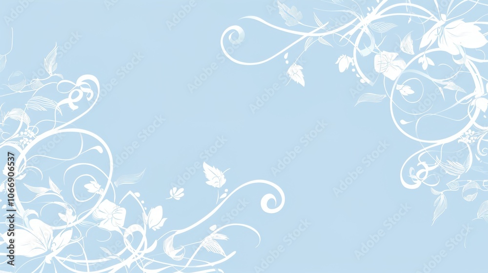 Light blue hand drawn border background presents a serene and artistic view. A charming display of soft color and creativity Light blue hand drawn border background presents a serene and artistic view. A charming display of soft color and creativity