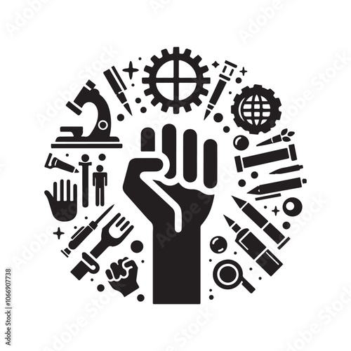 Powerful Human Rights Day Silhouette Vector Illustrations for Impactful Designs