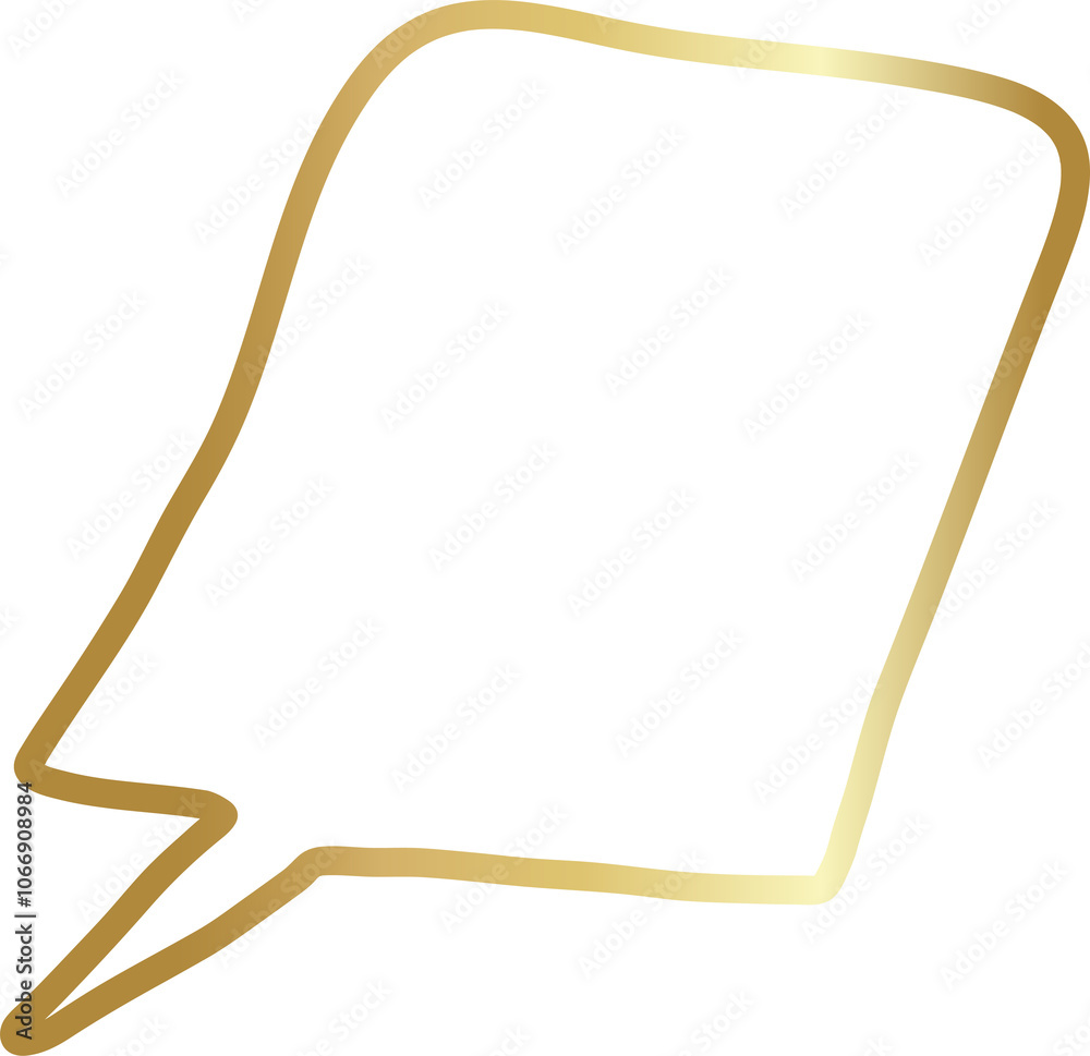 Golden speech bubble, chat, dialog, messenger Golden speech bubble, chat, dialog, messenger