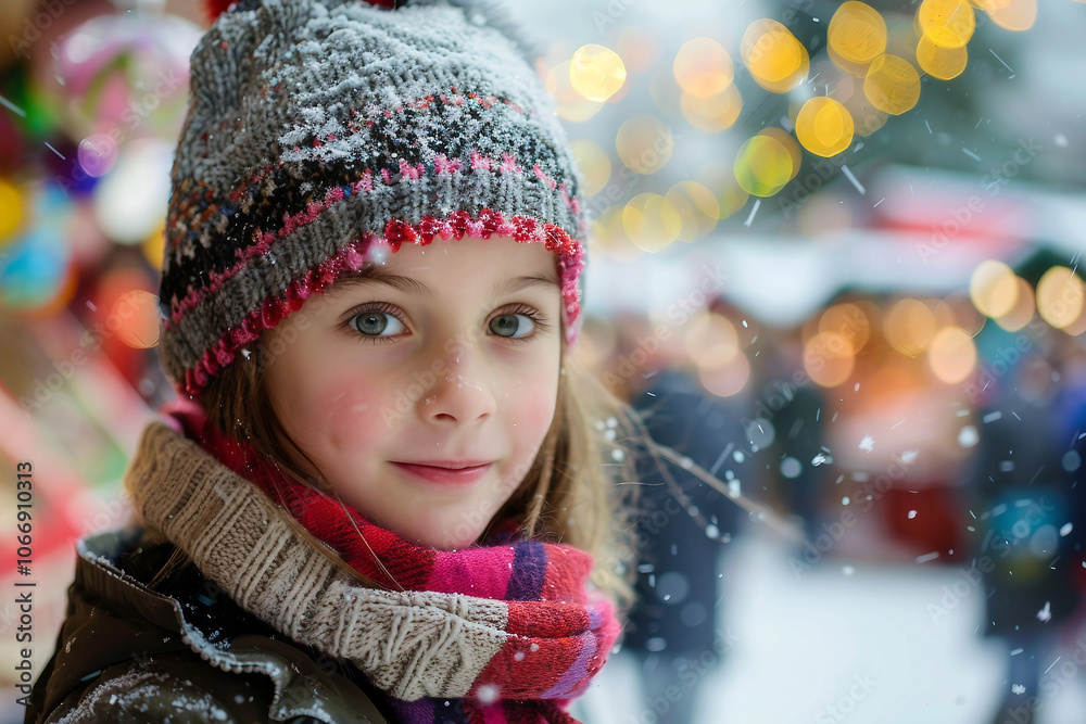 Romantic cozy Christmas winter walk through fair happy Christmas ai generative Romantic cozy Christmas winter walk through fair happy Christmas ai generative