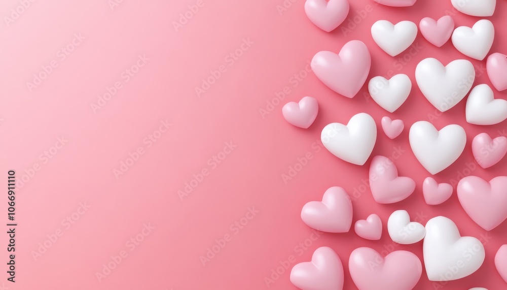 Pink Hearts Background. Pink Hearts Background.