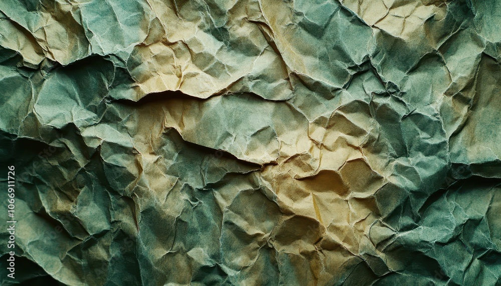 Textured old worn paper sheet isolated on a solid background with creases Textured old worn paper sheet isolated on a solid background with creases