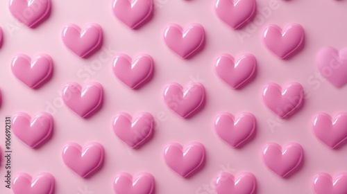 Pink Hearts Pattern.