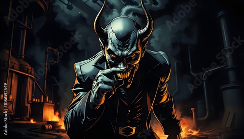 demon with horns