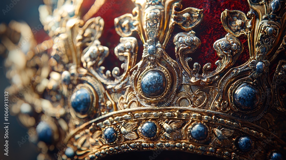Decorative Crown Close Up with Rich Detail Decorative Crown Close Up with Rich Detail