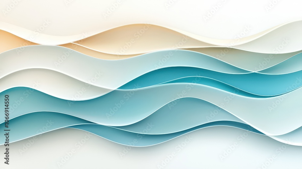 A soothing cool pattern with soft curves and waves, perfect for wellness brands, relaxation themes, and tranquil visual content.
