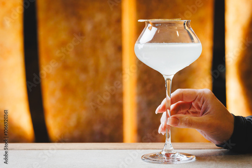 Great serving of banana cocktail at the bar