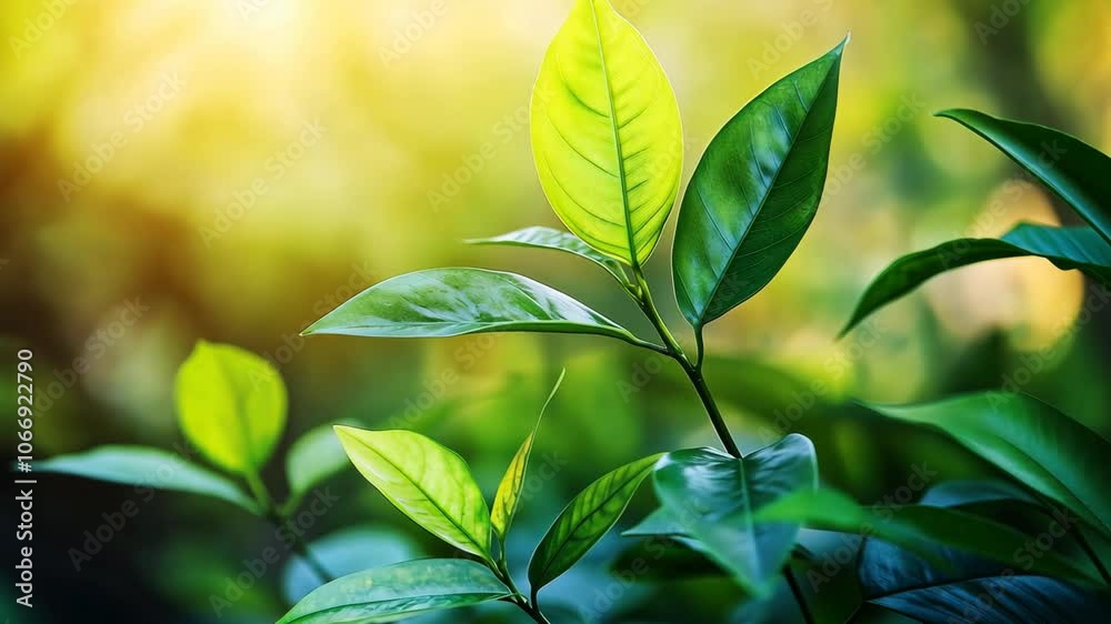 Green Tea Leaves in Sunlight Green Tea Leaves in Sunlight