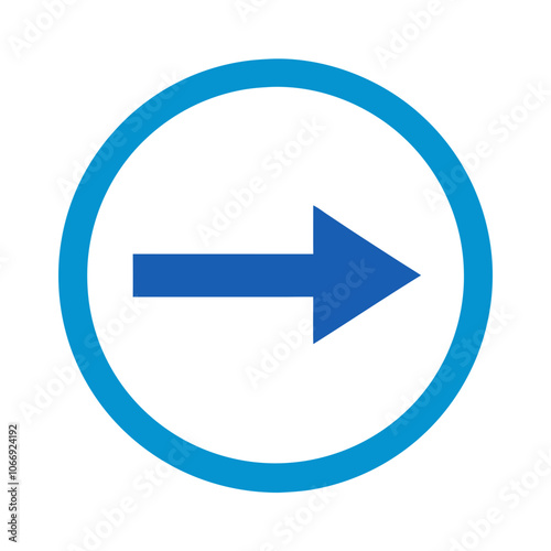 Free Download blue arrow in circle without background - GFXLoad