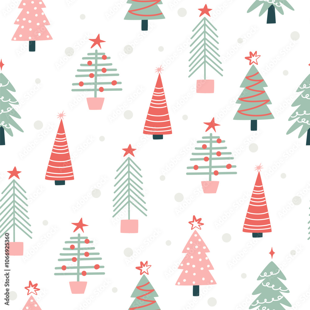 seamless pattern with christmas trees seamless pattern with christmas trees