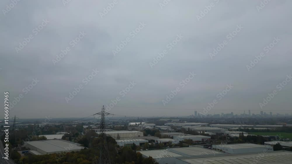 Aerial View of Birmingham Perry Barr Central City. It is major city in England, West Midlands Region of United Kingdom. Drone's Camera Footage During Mostly Cloudy Early Morning on November 4th, 2024 Aerial View of Birmingham Perry Barr Central City. It is major city in England, West Midlands Region of United Kingdom. Drone's Camera Footage During Mostly Cloudy Early Morning on November 4th, 2024