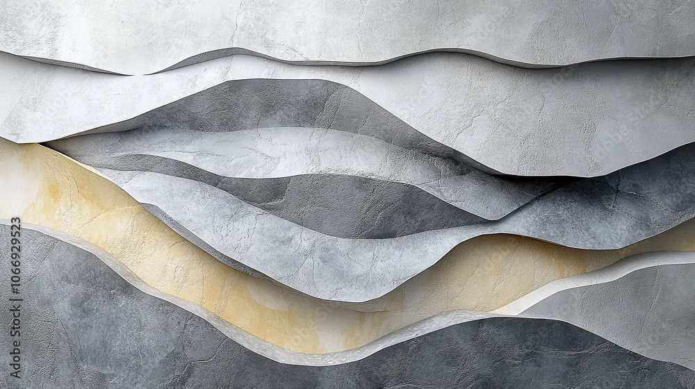 Abstract stone texture art in gray and beige shades, layered in waves, evoking natural geological formations and minimalistic design. Abstract stone texture art in gray and beige shades, layered in waves, evoking natural geological formations and minimalistic design.