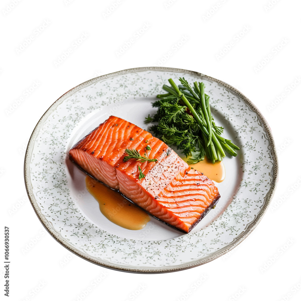 Realistic illustration of salmon steak on a transparent background. Element design. Clip art. No background. Suitable for artwork design Realistic illustration of salmon steak on a transparent background. Element design. Clip art. No background. Suitable for artwork design