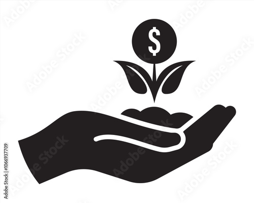 investment icon. simple invest icon vector illustration