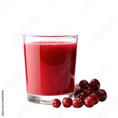 Wallpaper Mural Delicious cranberry juice, isolated on white background, perfect for refreshing any moment. cutout png Torontodigital.ca