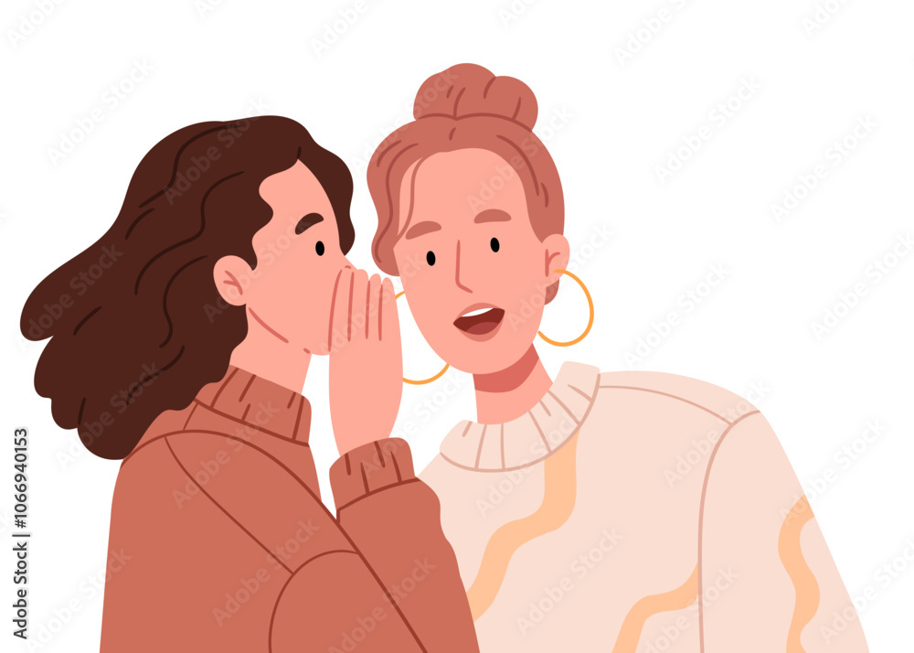 Girlfriends gossip.Surprise face, emotions, Best friends Girlfriends gossip.Surprise face, emotions, Best friends