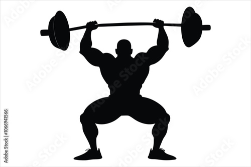 Powerful Gym Bodybuilding Barbell Vector Pack,
