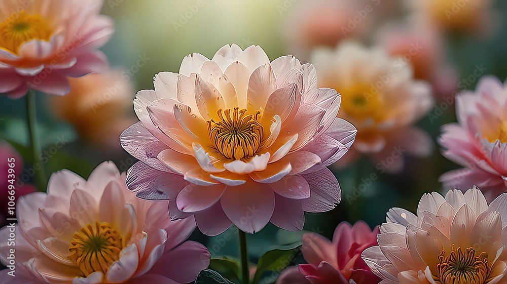 Delicate Flower Petals in Soft Natural Light Delicate Flower Petals in Soft Natural Light
