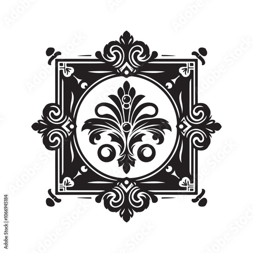 Luxury Ornament Frame Silhouettes – Vector Illustrations for Opulent Designs