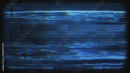 A digital style background texture with data glitch and interference effects.