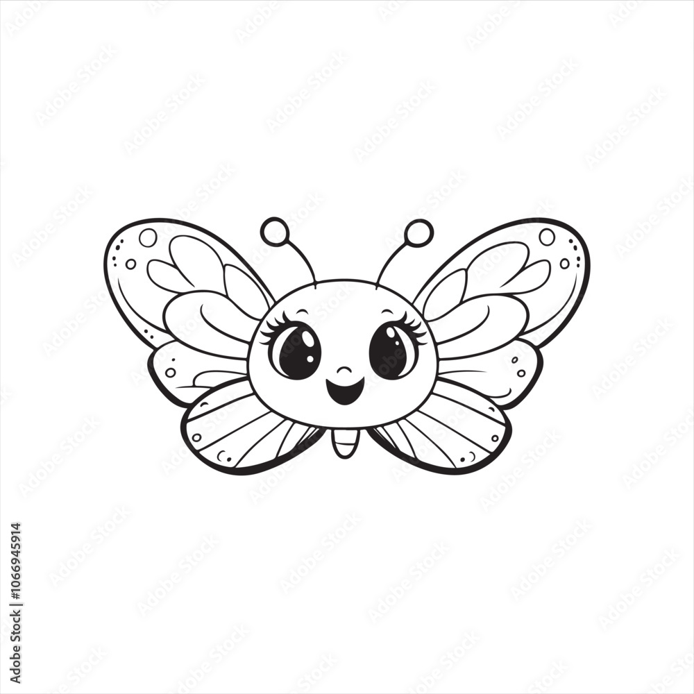 Obraz premium butterfly on white background