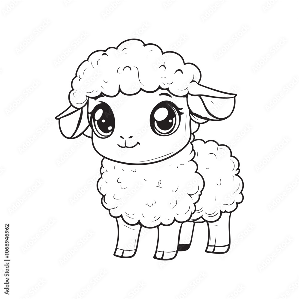Obraz premium illustration of sheep