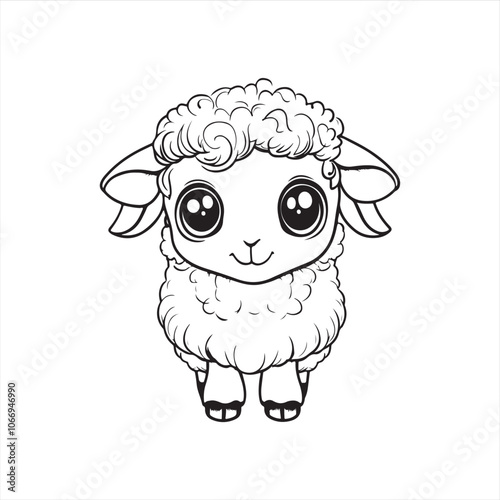 sheep cartoon page