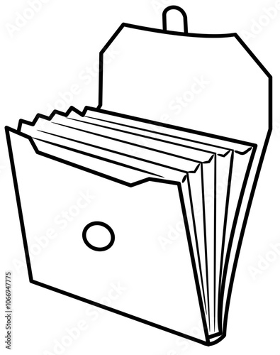 Office Equipment doodle element coloring page cartoon illustration