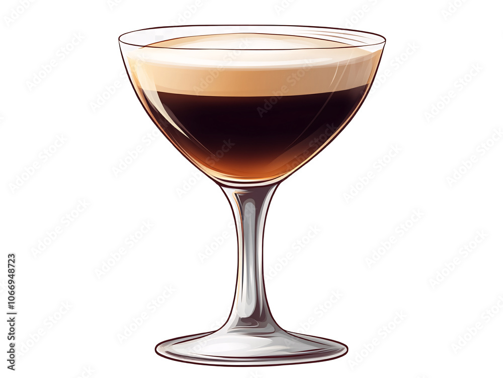 a glass with a brown liquid in it