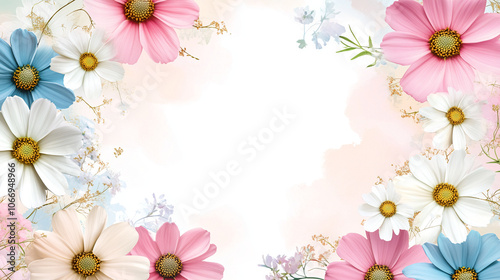 beautiful daisy blooms in a field outdoors blossom flower background