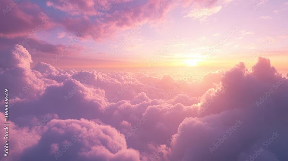 Stunning Sky View Filled with Soft Cloud Light Stunning Sky View Filled with Soft Cloud Light