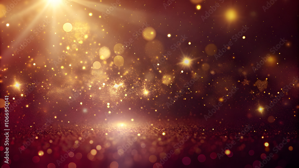 Burgundy Background with Dust Particles and Yellow Light Leaks. Perfect for: Autumn Celebrations, Classic Events Burgundy Background with Dust Particles and Yellow Light Leaks. Perfect for: Autumn Celebrations, Classic Events