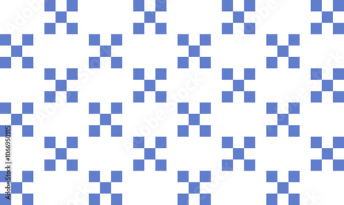 seamless pattern with blue squares
