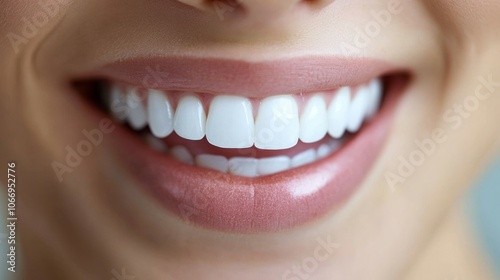 Woman smiling, white background, copyspace