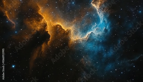 A breathtaking view of deep space with vibrant nebulae and distant galaxies