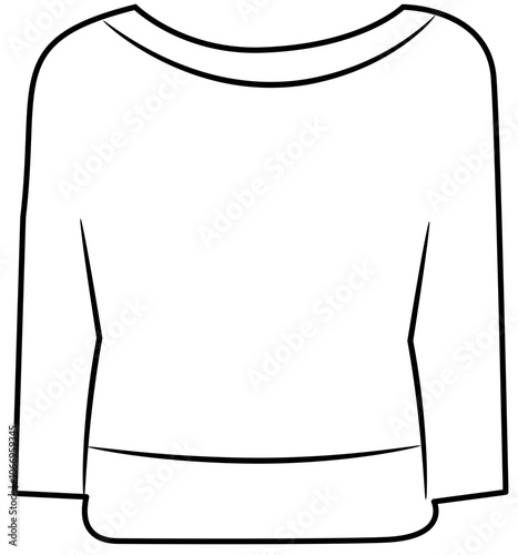 autumn clothes Doodle element coloring page cartoon illustration