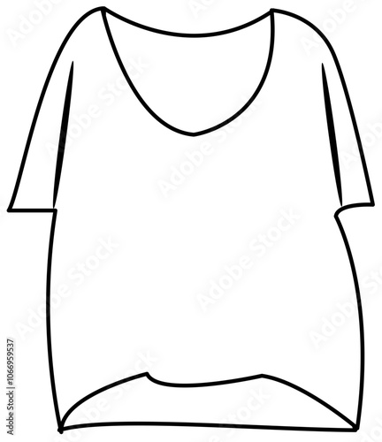 autumn clothes Doodle element coloring page cartoon illustration