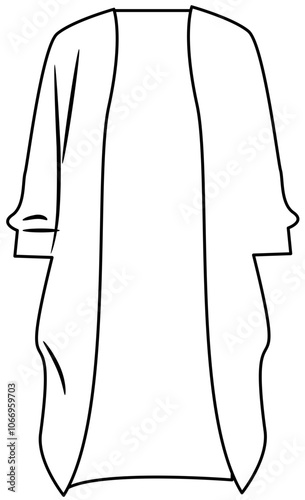 autumn clothes Doodle element coloring page cartoon illustration