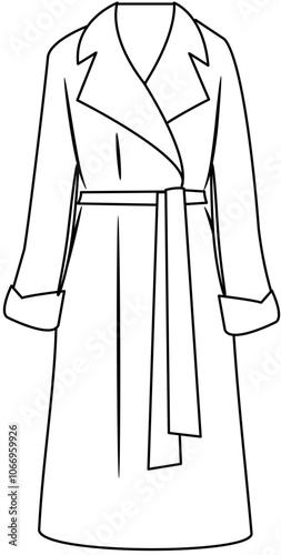 autumn clothes Doodle element coloring page cartoon illustration