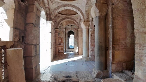 St. Nicholas Church is an ancient East Roman basilica church in the ancient city of Myra, located in modern Demre, Antalya Province, Turkey.  photo