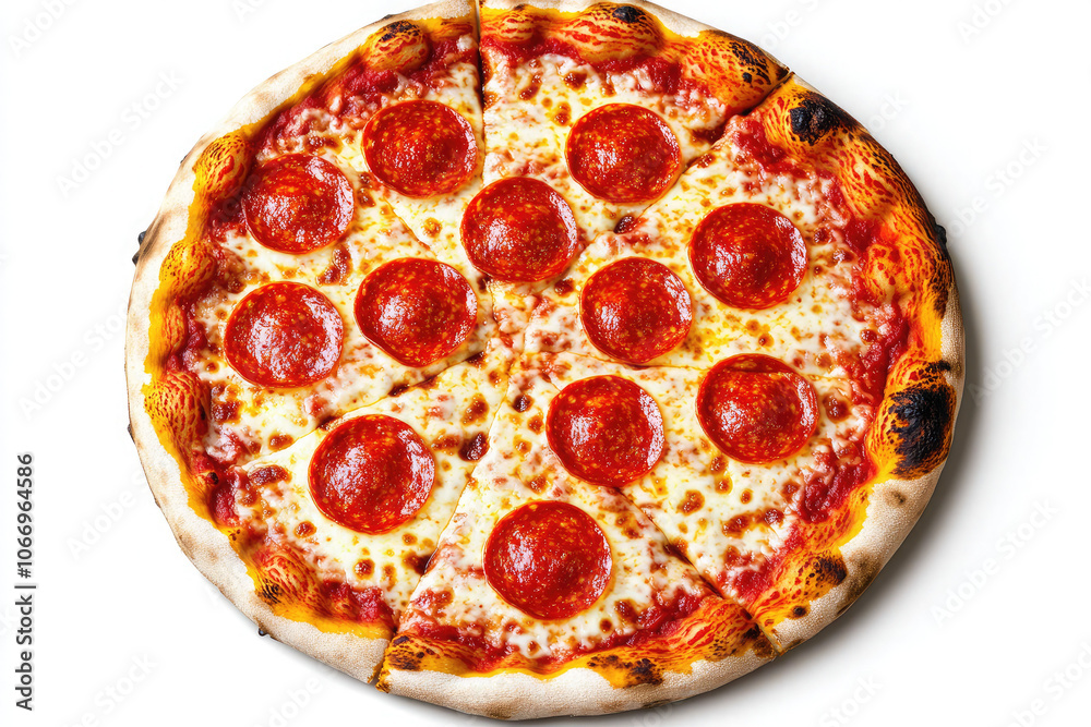 A pepperoni pizza with a lot of cheese and pepperoni A pepperoni pizza with a lot of cheese and pepperoni
