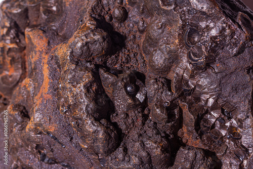 Mineral Rock Goethite Texture Brown Rust Iron photo