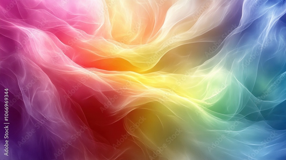 Fototapeta premium Abstract colorful wave background with rainbow colors.