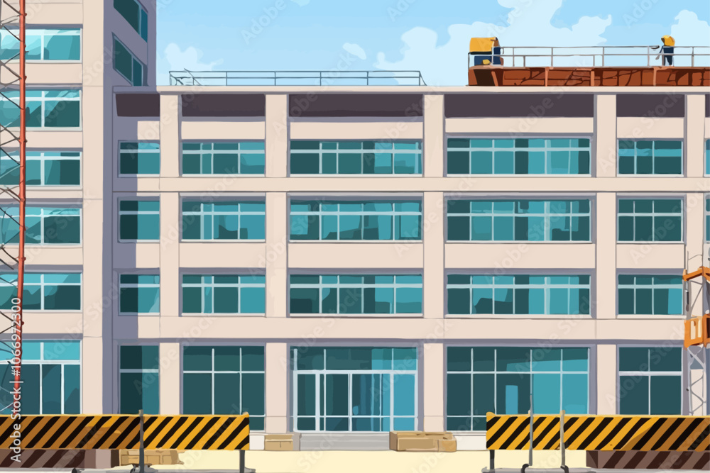 construction site background  AI generated image