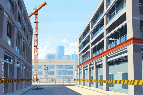 construction site background  AI generated image