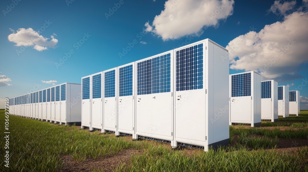 Fototapeta premium Energy Storage Solutions for Balanced Grid Management
