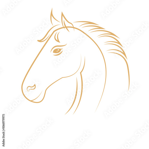 Chinese New Year. 2026, the year of the horse. Vector