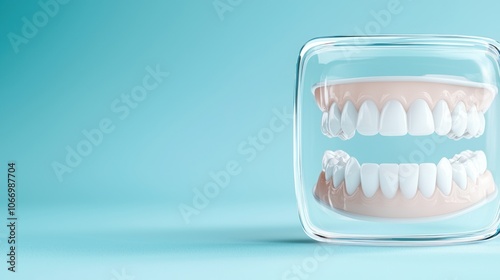 Transparent Mouthguard in Clear Case Display photo