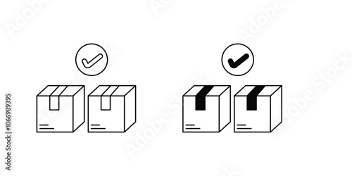 package set icon with white background vector stock illustration